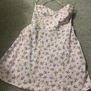 Zara Purple Floral Dress - Size Medium